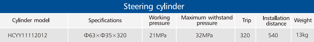 HCYY11112012 Good Quality Professional Factory 13kg Aerial Work Vehicles Steering Hydraulic Cylinder for Sale