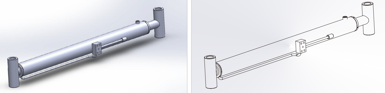 HCYY11112003 Good Quality Professional Factory 27kg Aerial Work Vehicles Lifting Hydraulic Cylinder for Sale