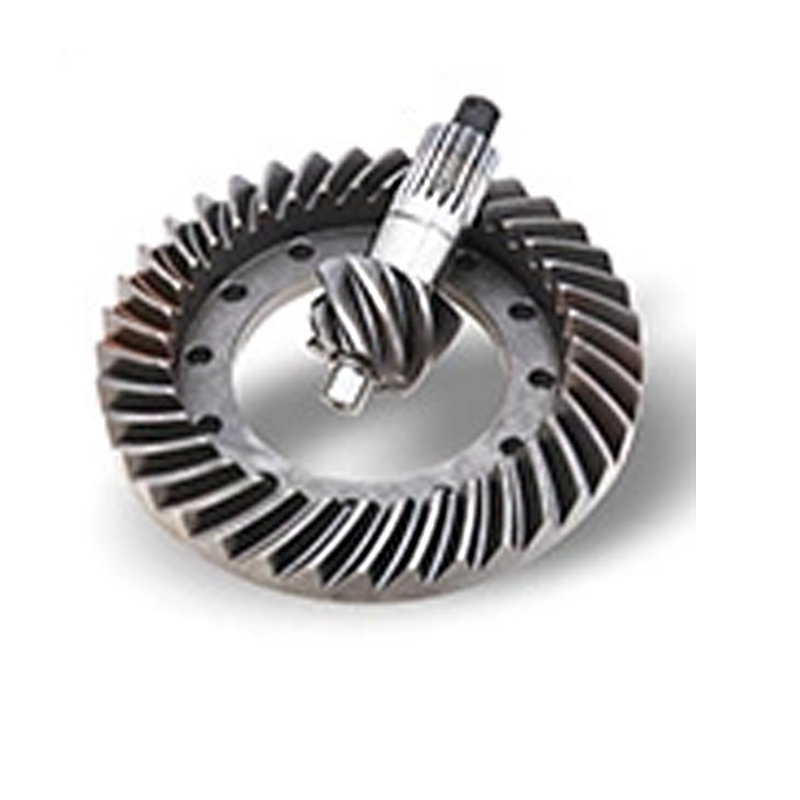 China Manufactures Gear Custom Left Handed differential Wheel Pinion Set Splined Shaft Helical Miter Round Spiral Bevel Gears