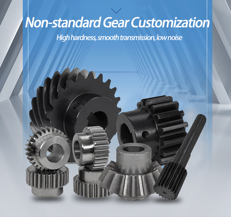 High Precision Spiral Helical Bevel Gear 90 Degree Wear Resistant Arc Equal Diameter Bevel Gear