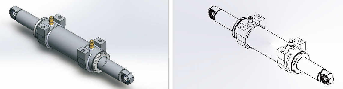 HCYY11112002 Good Quality Professional Factory 16.5kg Forklift Steering Hydraulic Cylinder for Forklift