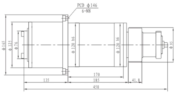 Proper Price Stainless Steel 6000rpm 5.5KW Spindle Motor Unit for CNC Machine Center