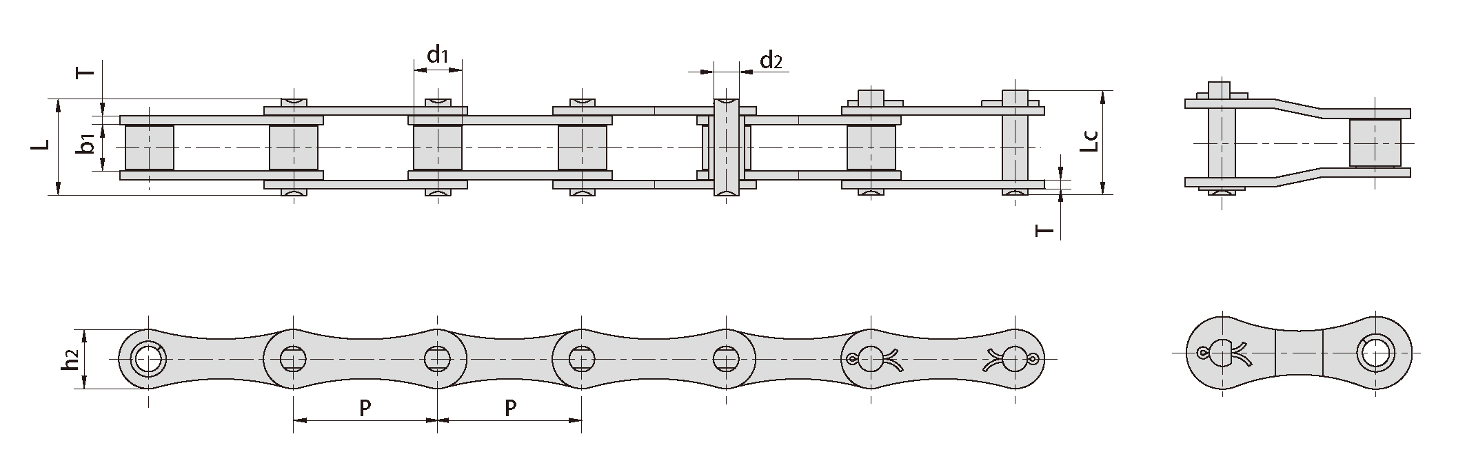 S Type Steel S32 S42 S45 S51 S52 S62 S77 S88 Agricultural Conveyor Roller Chain