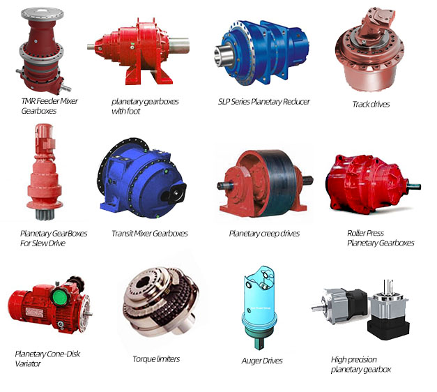 Winch Slew Yaw Drive Geared Motor Gearhead Nema Wind Turbine Concrete Transit Mixer Reducer Gear Box Planet Planetary Gearbox