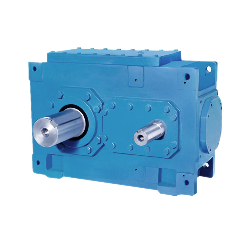 B series helical bevel gearbox 2 speed transmission right angle industrial gear units 3 phase reducer gear box motor