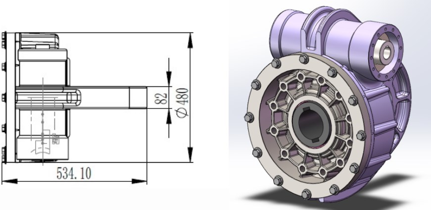 Fully Self-Locking Non Standard Gear Motor Reducer Worm Gearbox for Heavy Equipment