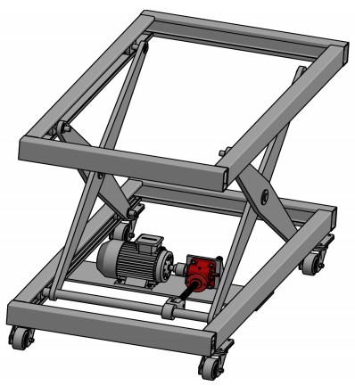 PG30-P4-F4-T-C-Y-500 Bronze Nut Low Gear Ratio Travelling Ball Nut Screw Jack for Automotive and Industry
