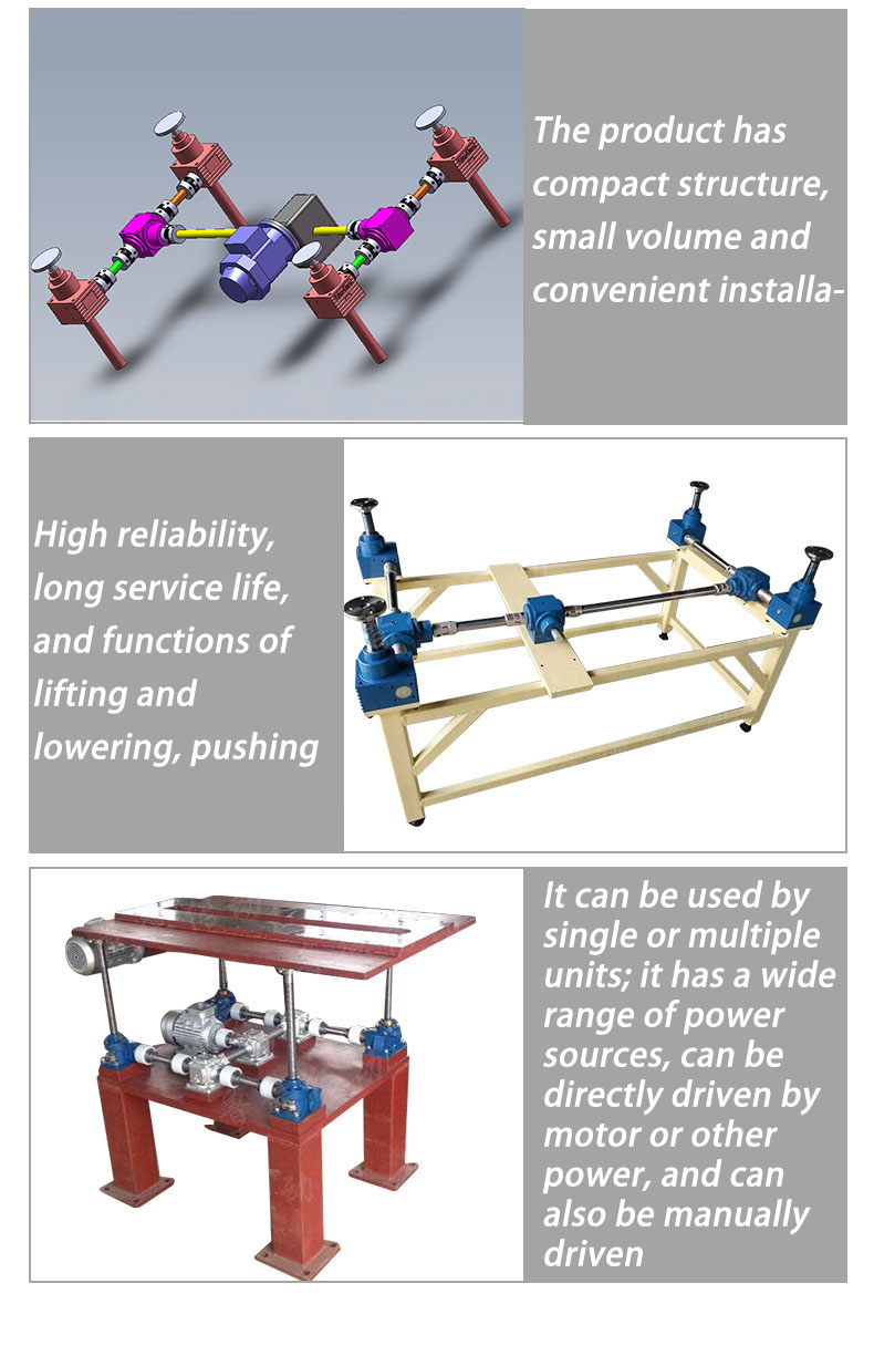 Swl Series Worm Gear Manual Scaffold Screw Jack With Hand Wheel