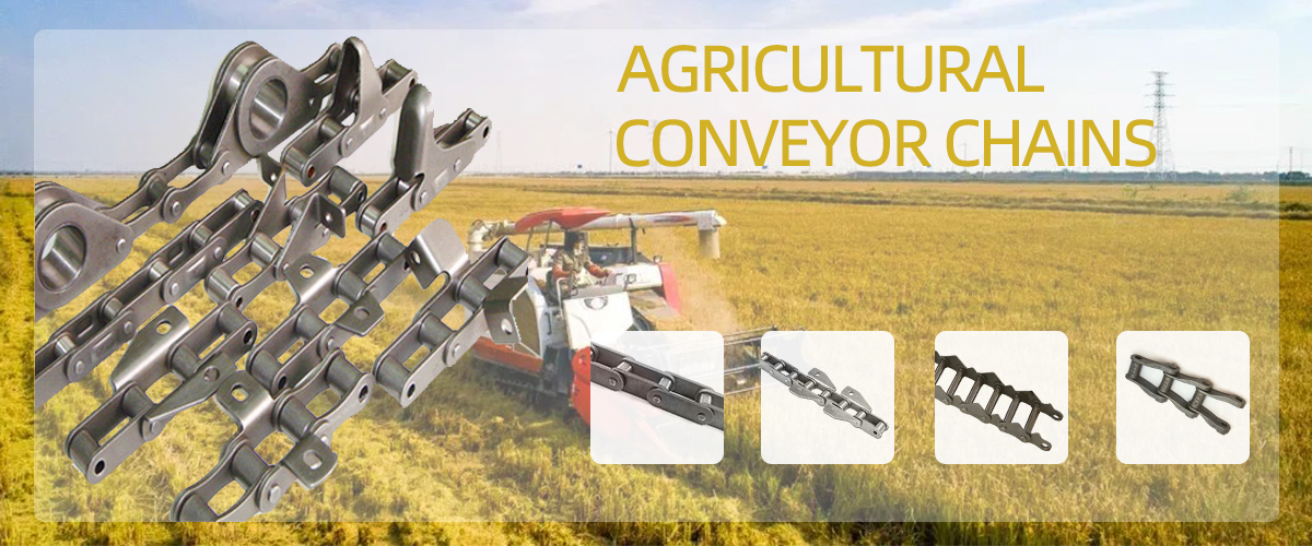 CA550K6 CA620K12 Agricultural Steel Conveyor CA550 Roller Chains With K Attachment