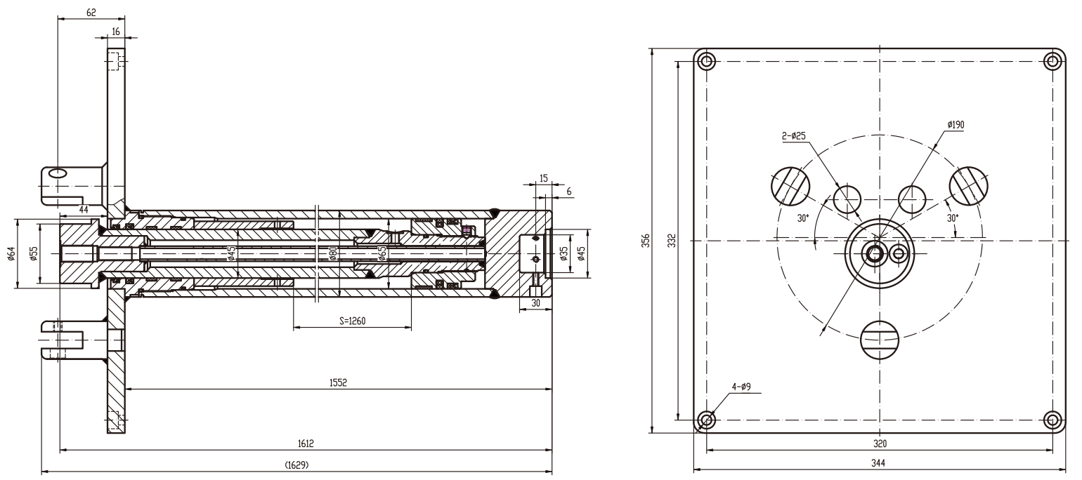 HCYY11112006 Good Quality Professional Factory 54kg Aerial Work Vehicles Lifting Hydraulic Cylinder for Sale