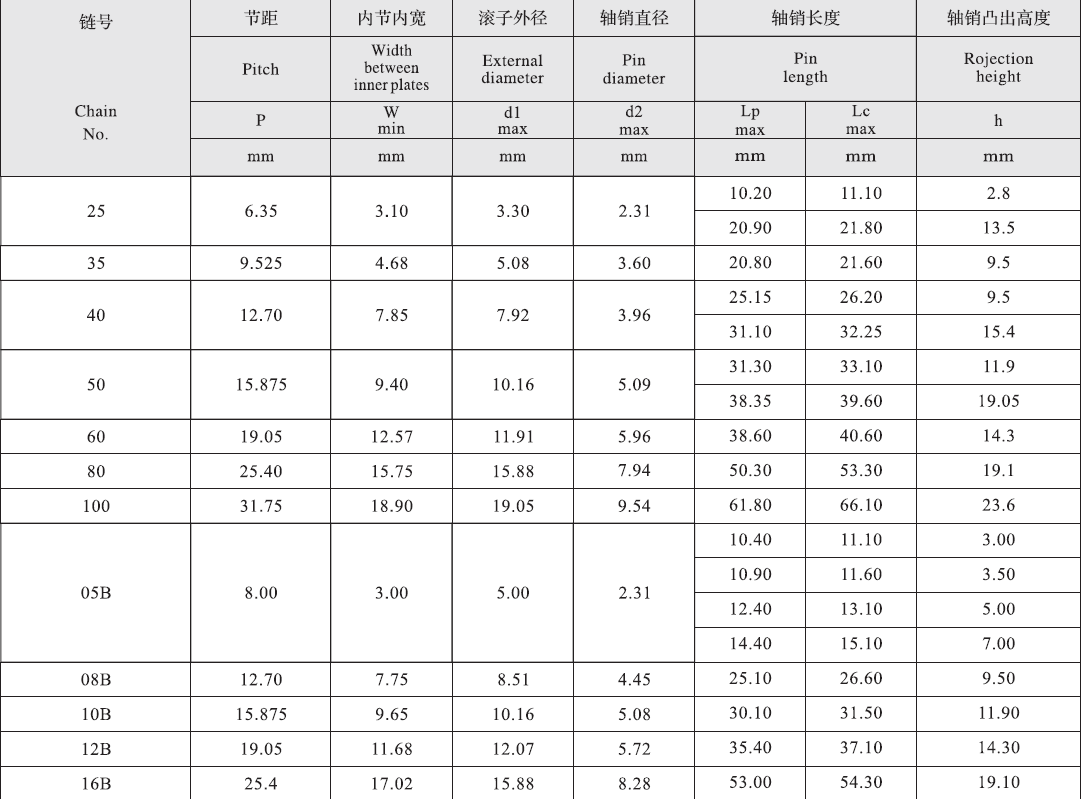 100 Stainless Steel Short Pitch Extended Pin Roller Chain and Sprockets in Steel