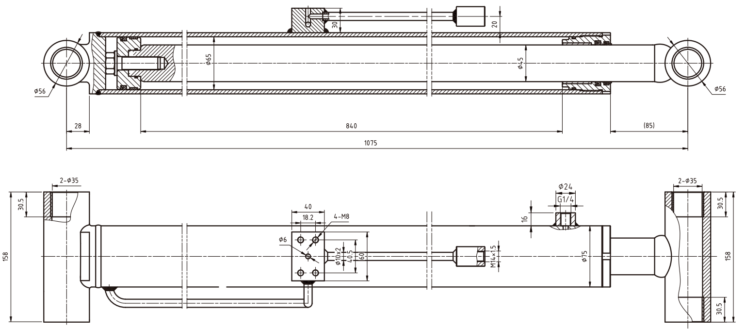 HCYY11112003 Good Quality Professional Factory 27kg Aerial Work Vehicles Lifting Hydraulic Cylinder for Sale