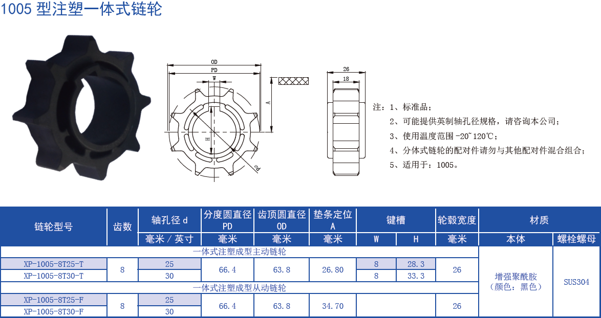Special Design Widely Used 1005 Series Heavy Duty Belt Low Back Pressure LBP Ball Plastic Chain for Sale