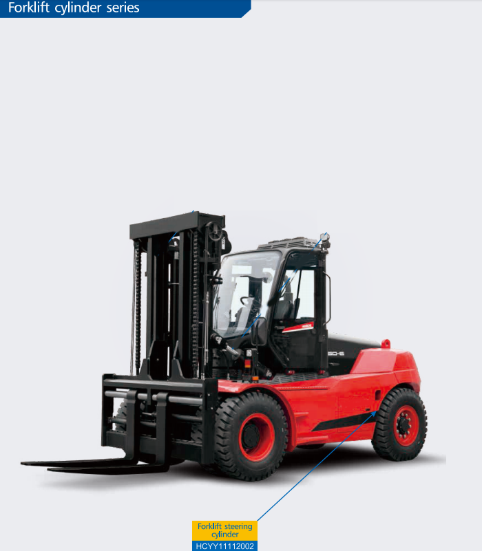 HCYY11112002 Good Quality Professional Factory 16.5kg Forklift Steering Hydraulic Cylinder for Forklift