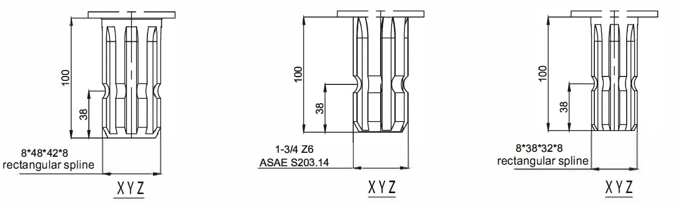 Wholesale High Quality Round Square Baler Gearbox For Agricultural Machine small Square Balers Hay Rakes Round Straw Balers