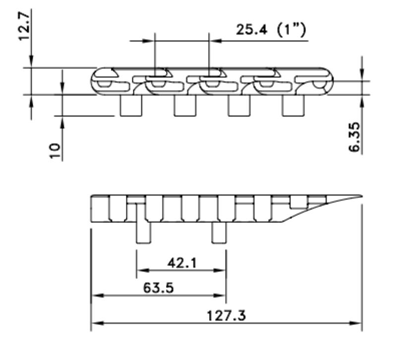1005-FFTDP Straight Run Plastic Belt Conveyor Chain Mesh