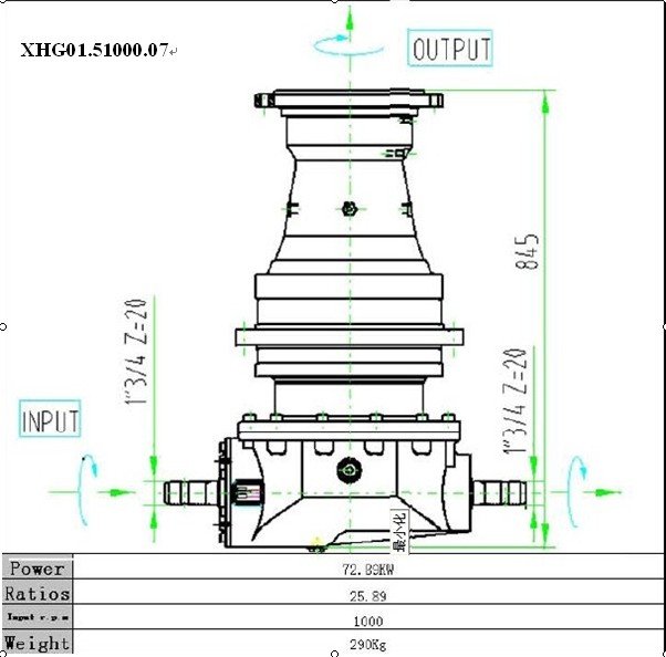 Agricultural Reduction Rpm Vertical Pga Feed Mixing Agriculture Epicyclic Single Auger Tmr Mixer Planetary Gear Box