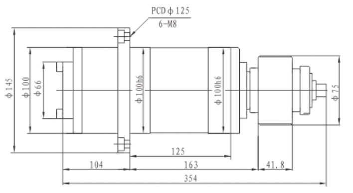 Proper Price Stainless Steel 6000rpm 5.5KW Spindle Motor Unit for CNC Machine Center