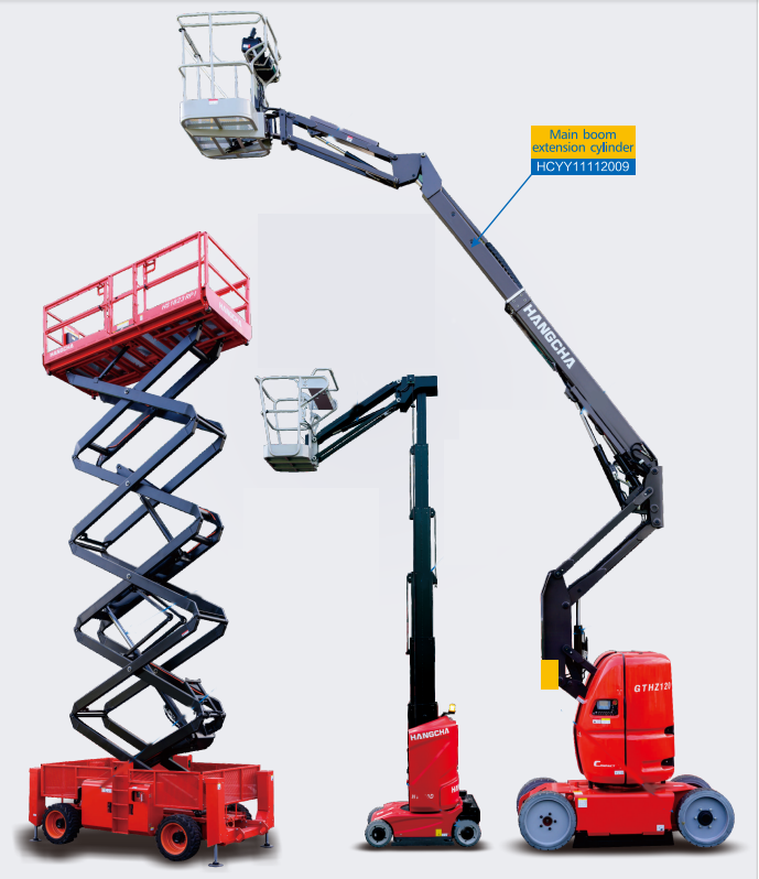 HCYY11112009 Good Quality Professional Factory 100kg Main Boom Extension Hydraulic Cylinder for Aerial Work Vehicles