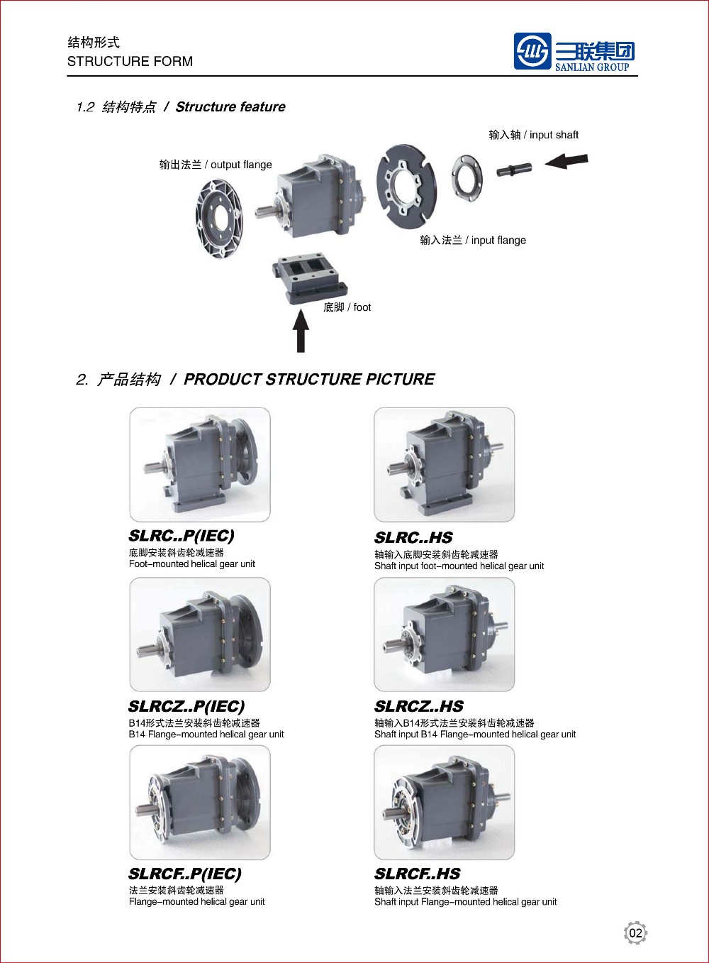 TRC Series Helical Gear Units Small Transmission Gearbox Bevel Helical Gearbox Screw Jack